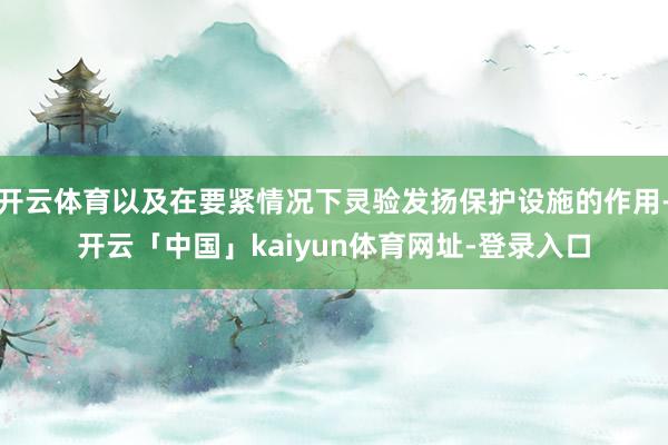 开云体育以及在要紧情况下灵验发扬保护设施的作用-开云「中国」kaiyun体育网址-登录入口