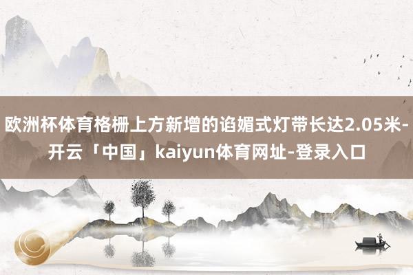 欧洲杯体育格栅上方新增的谄媚式灯带长达2.05米-开云「中国」kaiyun体育网址-登录入口