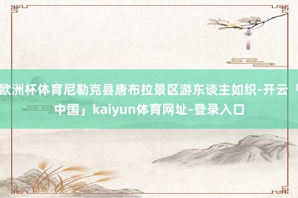 欧洲杯体育尼勒克县唐布拉景区游东谈主如织-开云「中国」kaiyun体育网址-登录入口