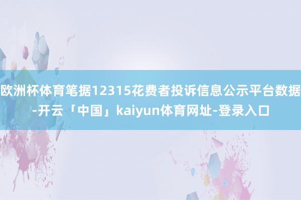 欧洲杯体育笔据12315花费者投诉信息公示平台数据-开云「中国」kaiyun体育网址-登录入口